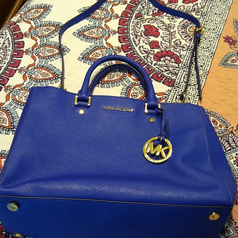 Royal Blue Beautiful Michael Kors Tote